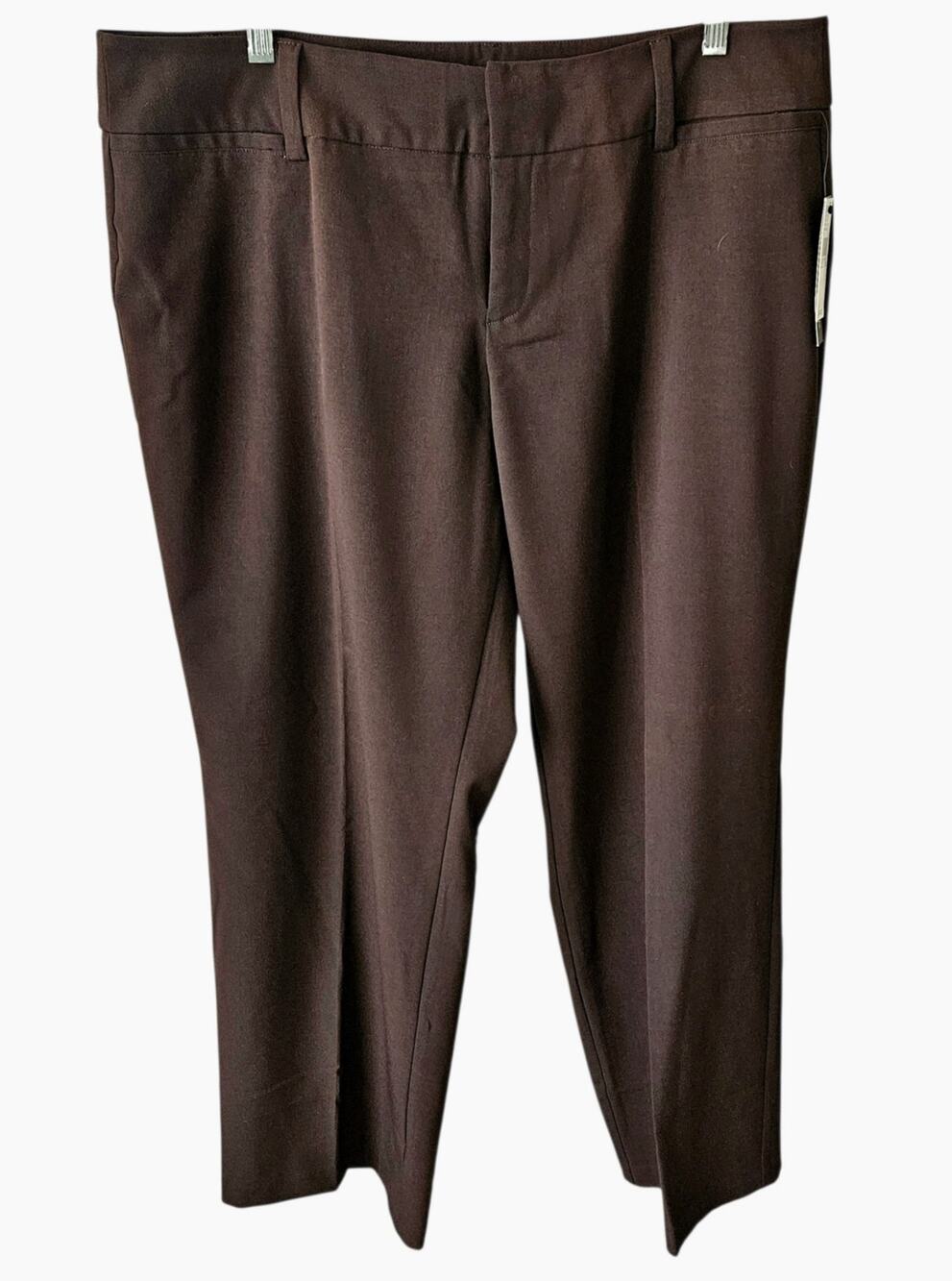 AB Studio Plus Size Brown Dress Pants Women's SZ 18S NWT